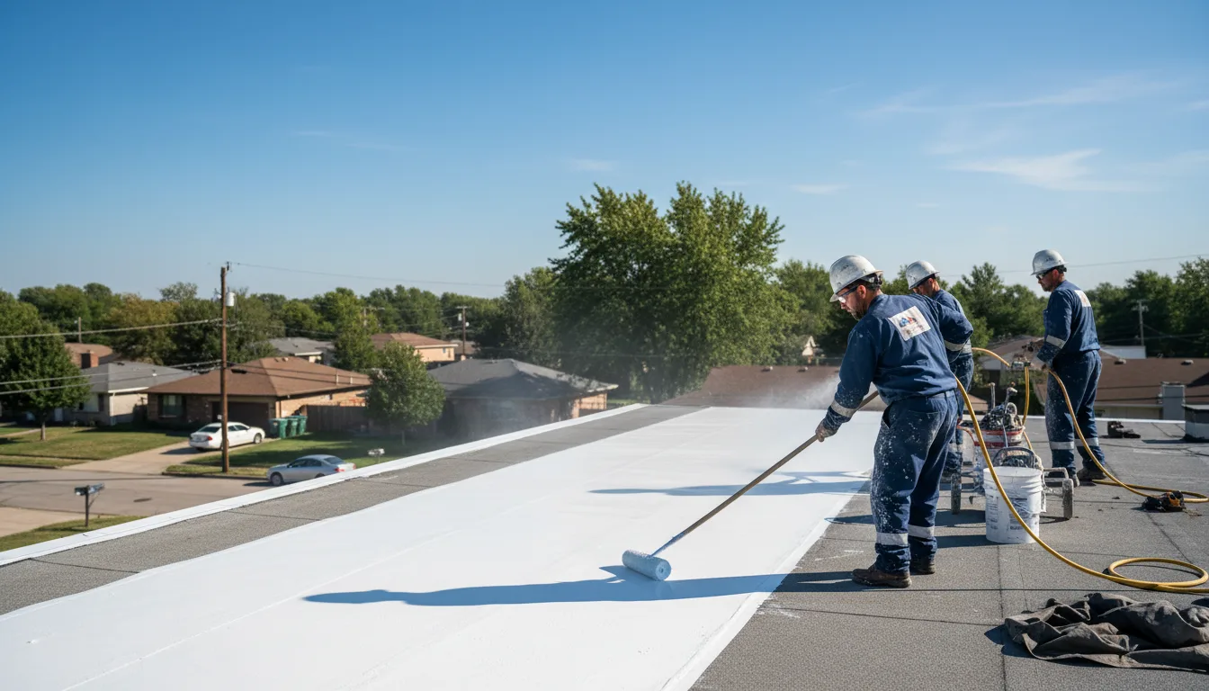 Commercial roof coating in Macksville, KS near me